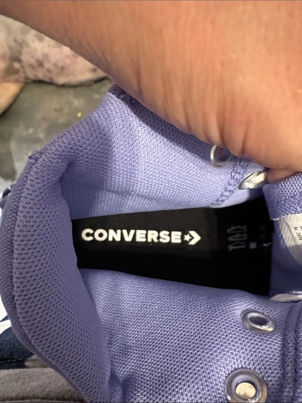 Converse Kids Lilac High-Top Canvas Sneakers